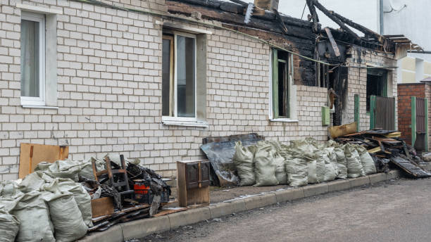 Professional Fire Damage Removal technician working in Libertytown, MD